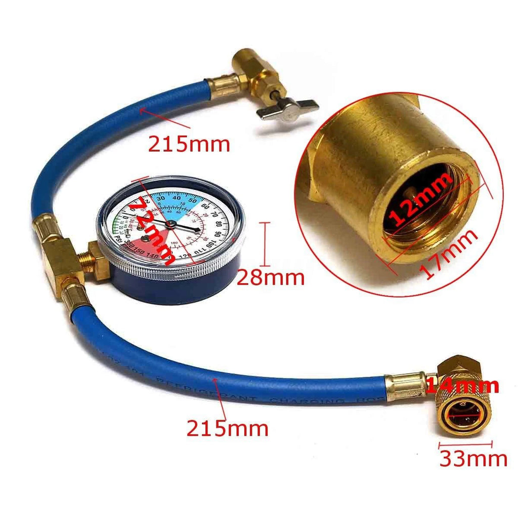 Car Air Conditioning AC R134A Refrigerant Hose Pressure
