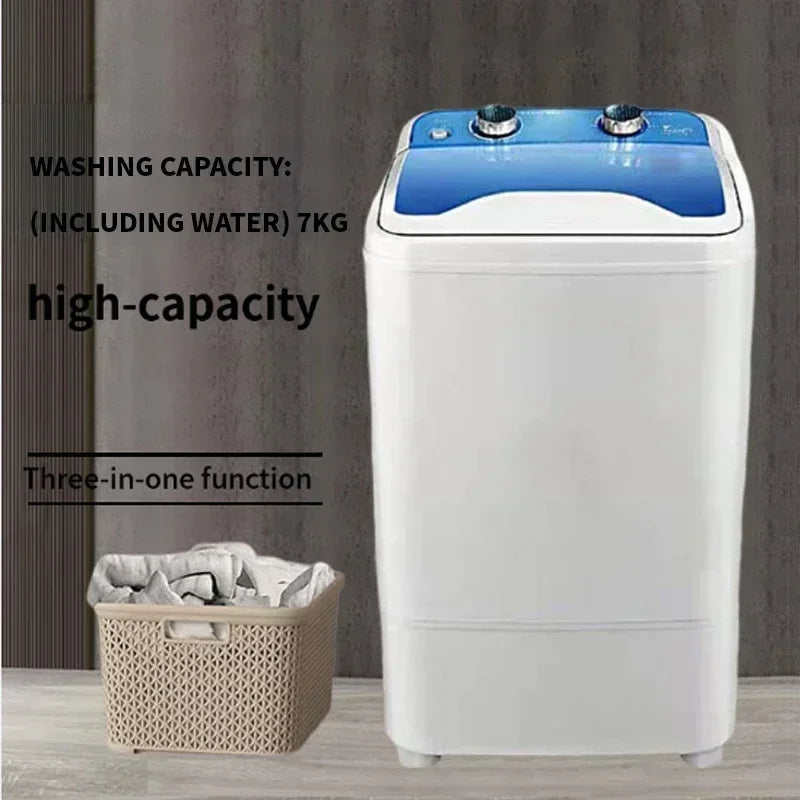 3-in-1 single bucket semi-automatic washing machine