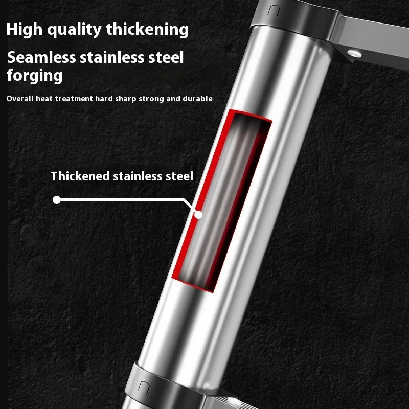 Multi-role Stainless Steel Telescopic Ladder