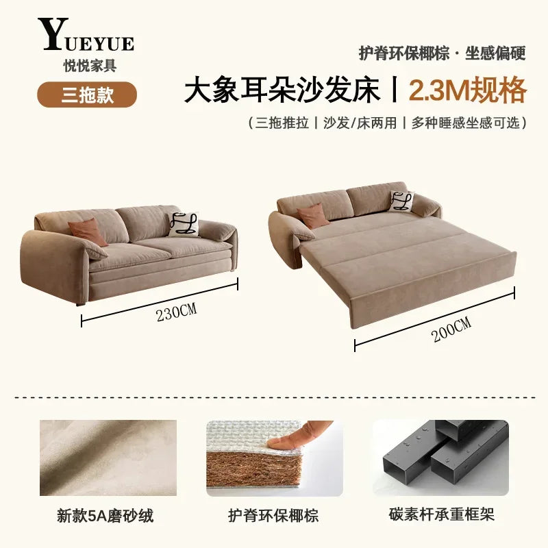 Multifunctional Expandable Sofa Bed Stylish Nordic Design
