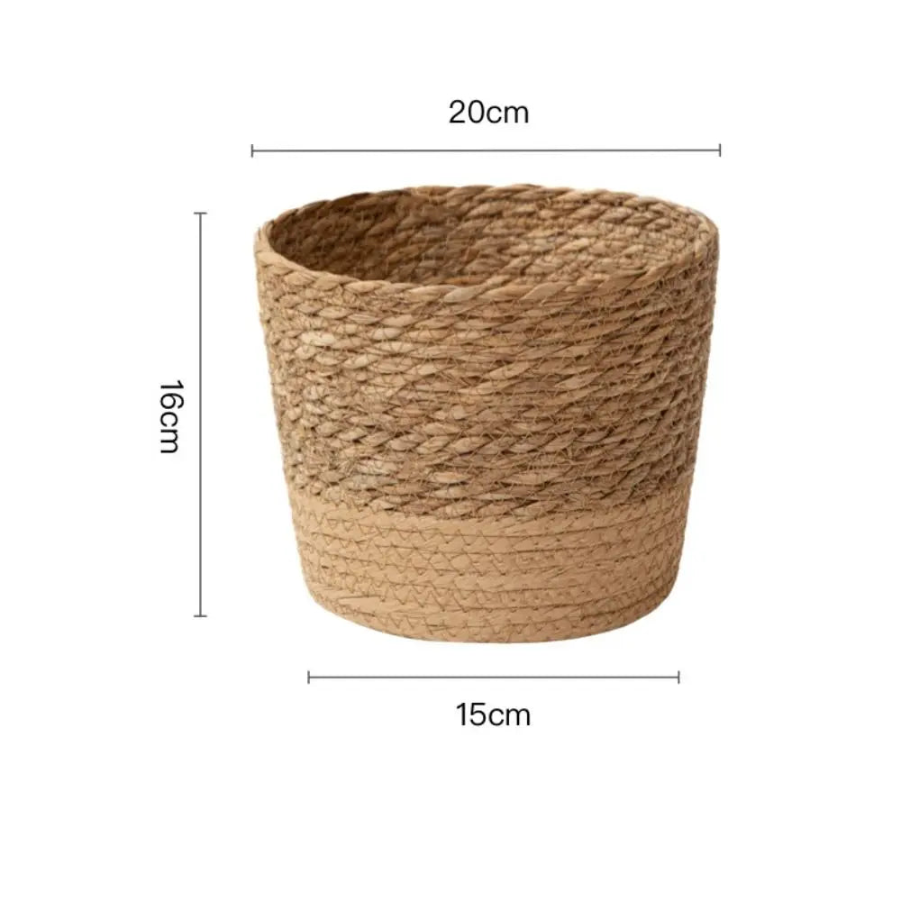 Straw Weaving Flower Plant Pot