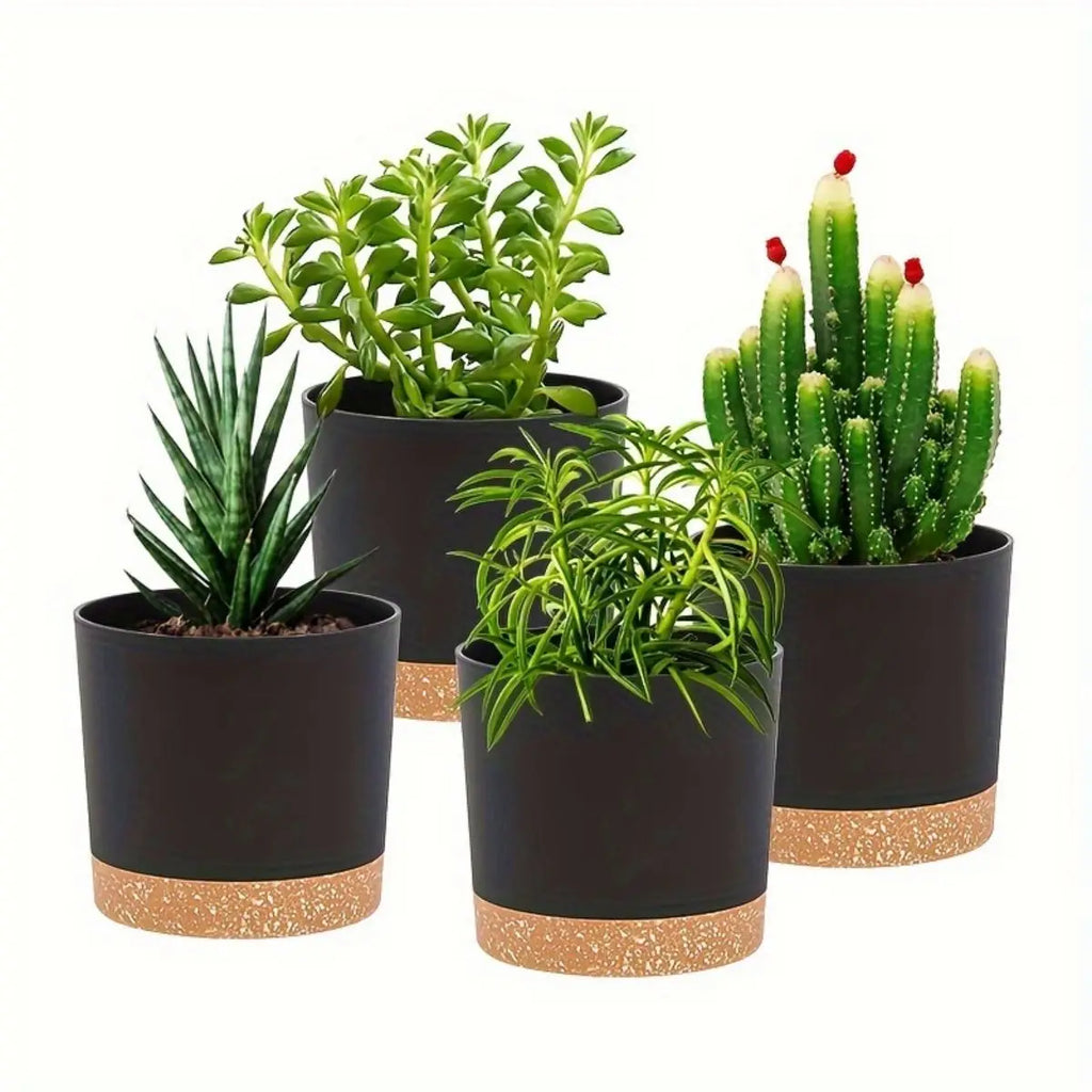 4pcs Flowerpot Removable Bottom