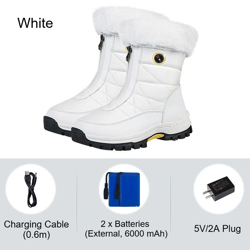 Winter Heated Women's Rechargeable Electric Warm Boots