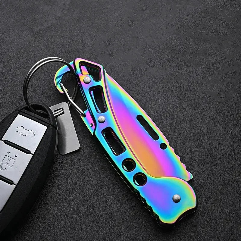 Folding Fruit Knife, Stainless Steel Outdoor