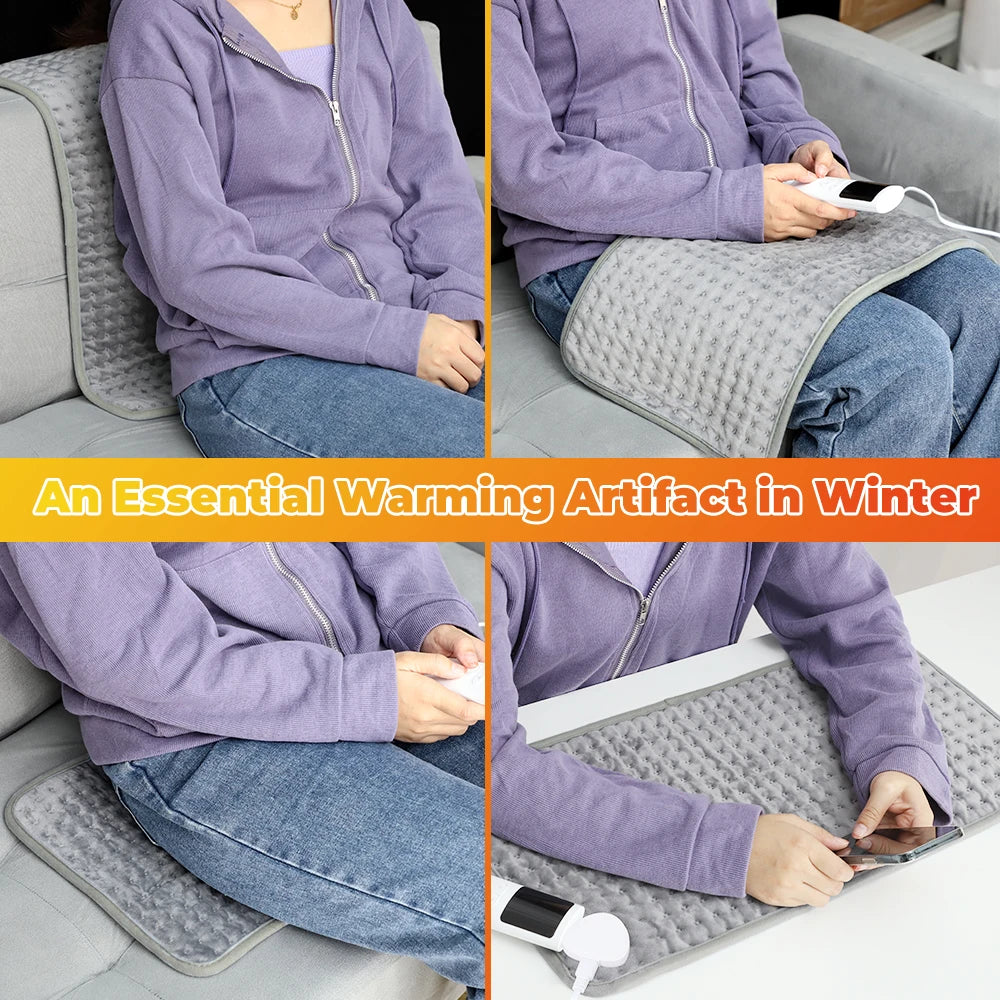 Electric Heating Pads for Back Neck Shoulder Relief mat