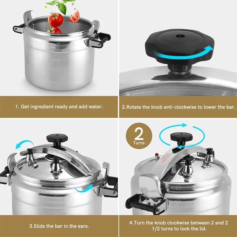 Aluminum 3L/4L/5L/7L Capacity Pressure Cooker