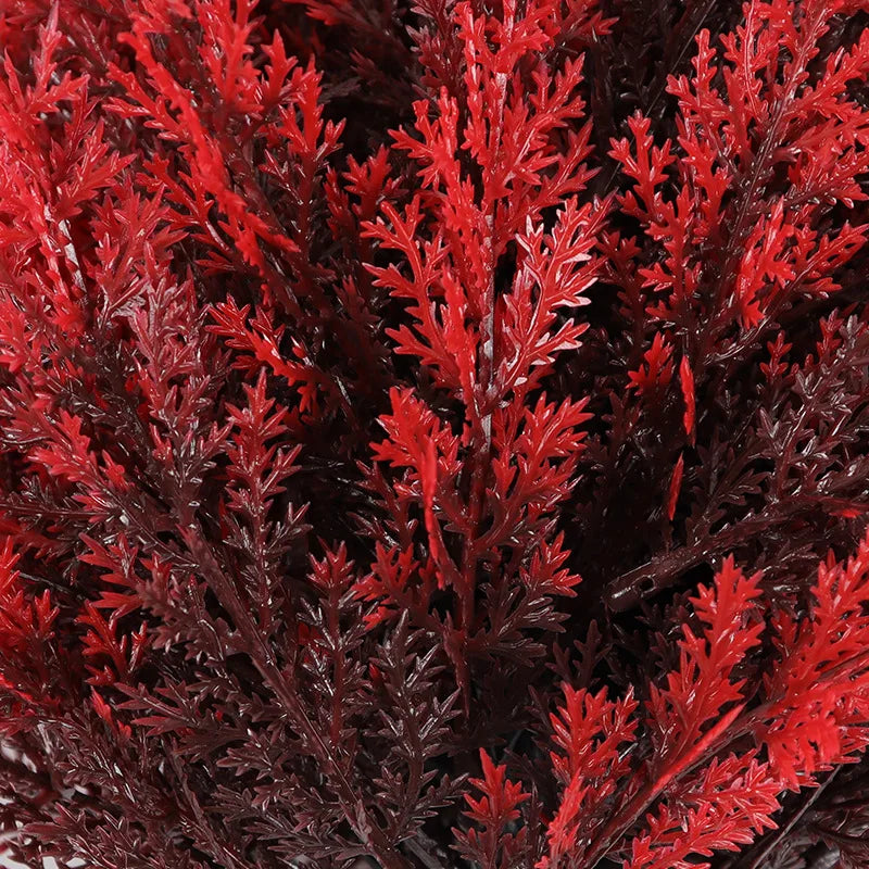 Red Lavender Artificial Ground Stake Flowers with Pegs for Autumn