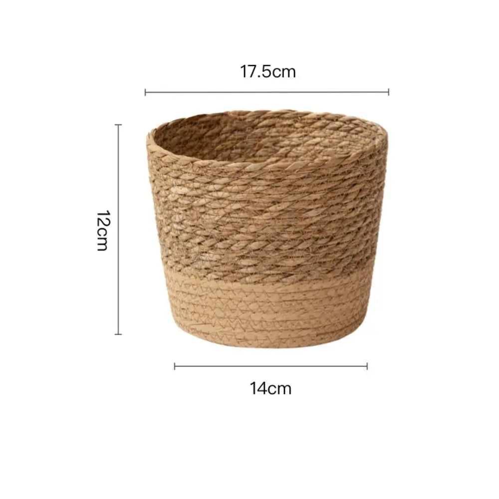 Straw Weaving Flower Plant Pot