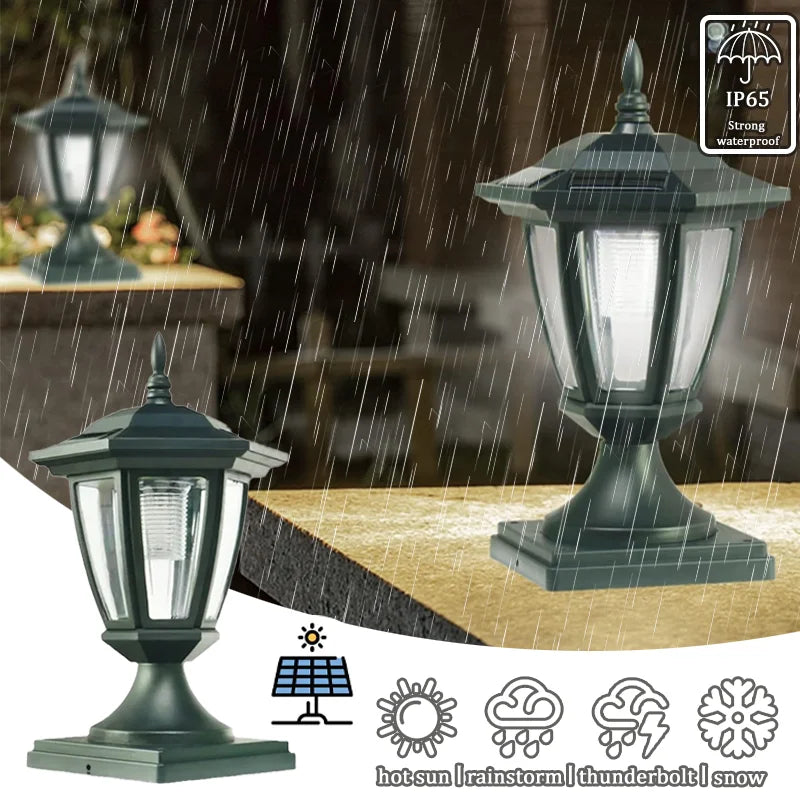 Outdoor Solar Post Light Waterproof