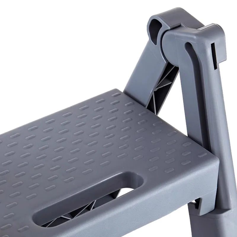 Large Load Capacity 3-Tier Plastic Folding Ladder