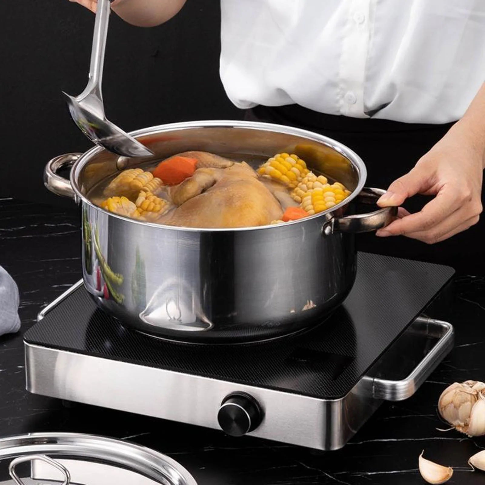 Stainless Steel Cookware Set Kitchen