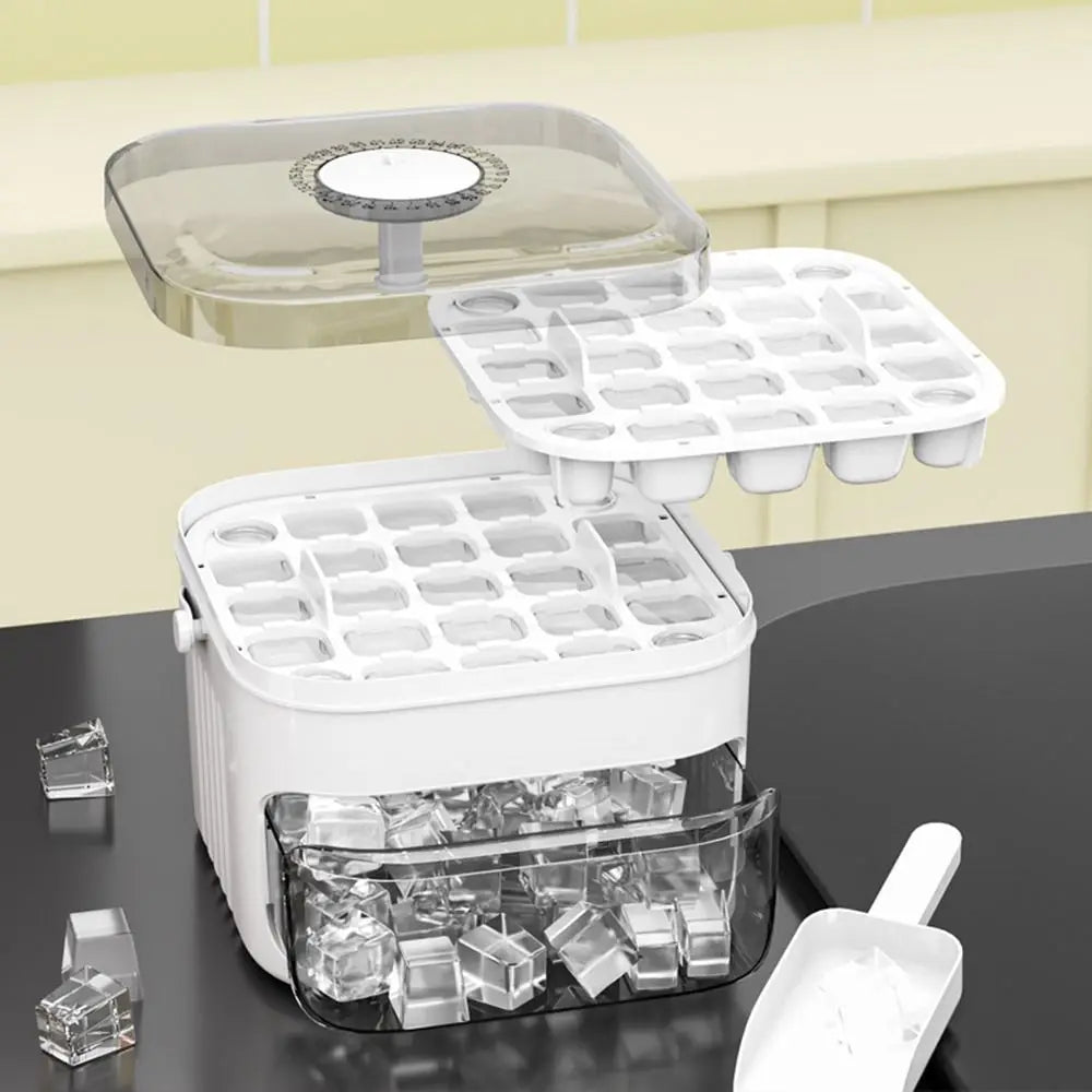 Layer Ice Cube Maker Refrigerator Household
