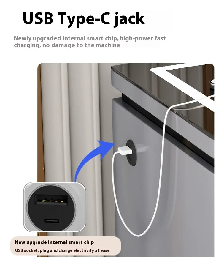 Modern Home Smart Wooden Bedside Cabinet Integrated