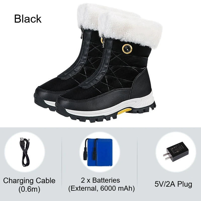 Winter Heated Women's Rechargeable Electric Warm Boots