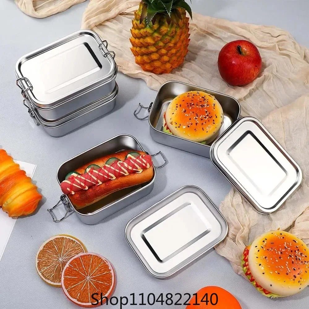 304Stainless Steel Bento Box Metal Lunch Box