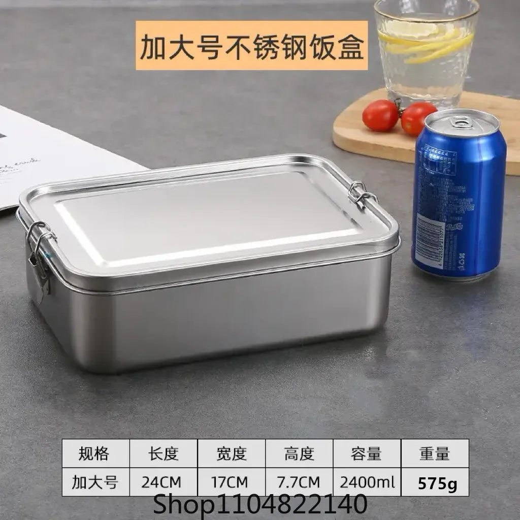 304Stainless Steel Bento Box Metal Lunch Box