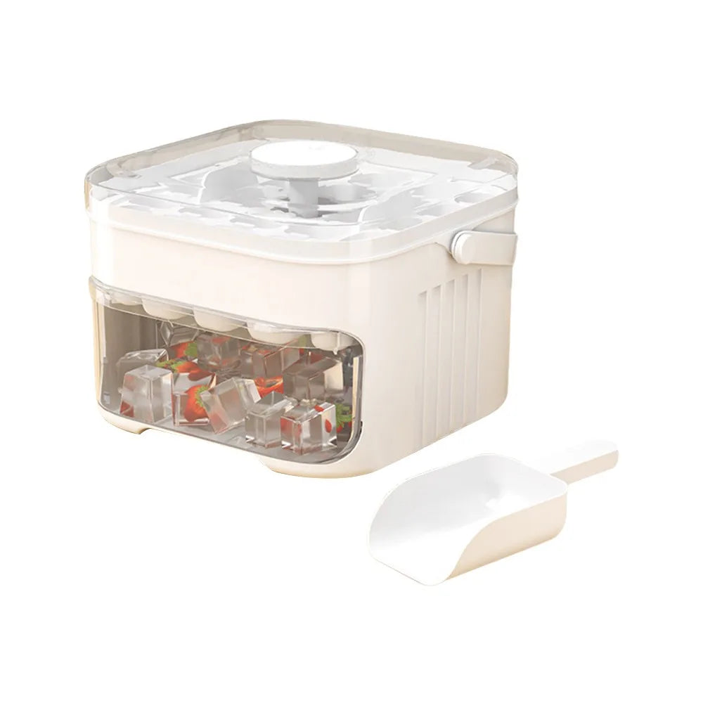 Layer Ice Cube Maker Refrigerator Household