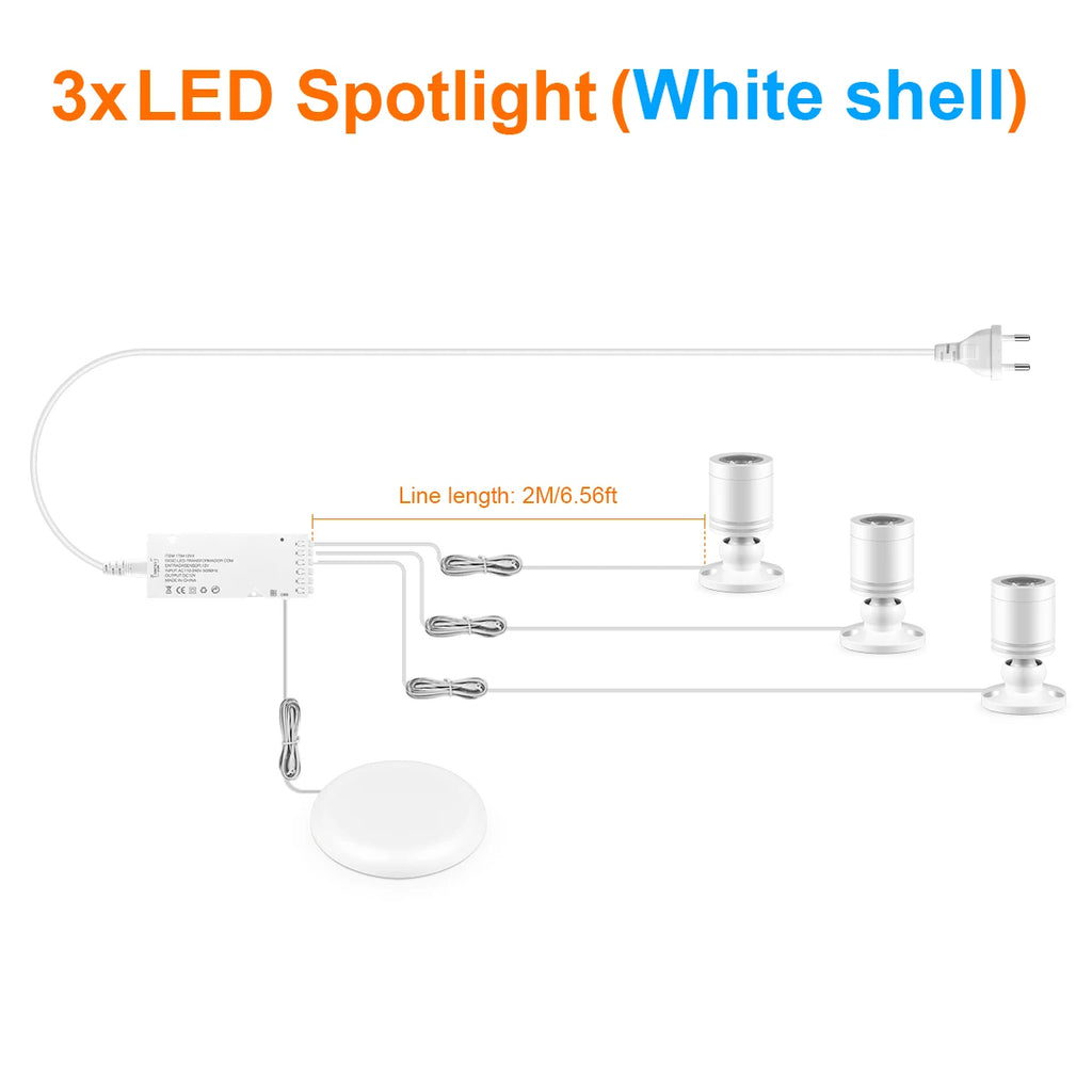 Wine Jewelry Display Cabinet LED Lighting Kit