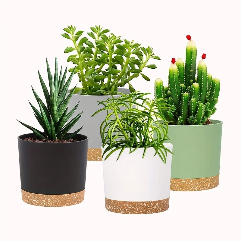 4pcs Flowerpot Removable Bottom