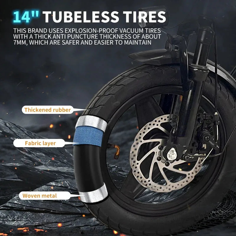Hot-selling 14-inch two-seater city electronic 48V 350W