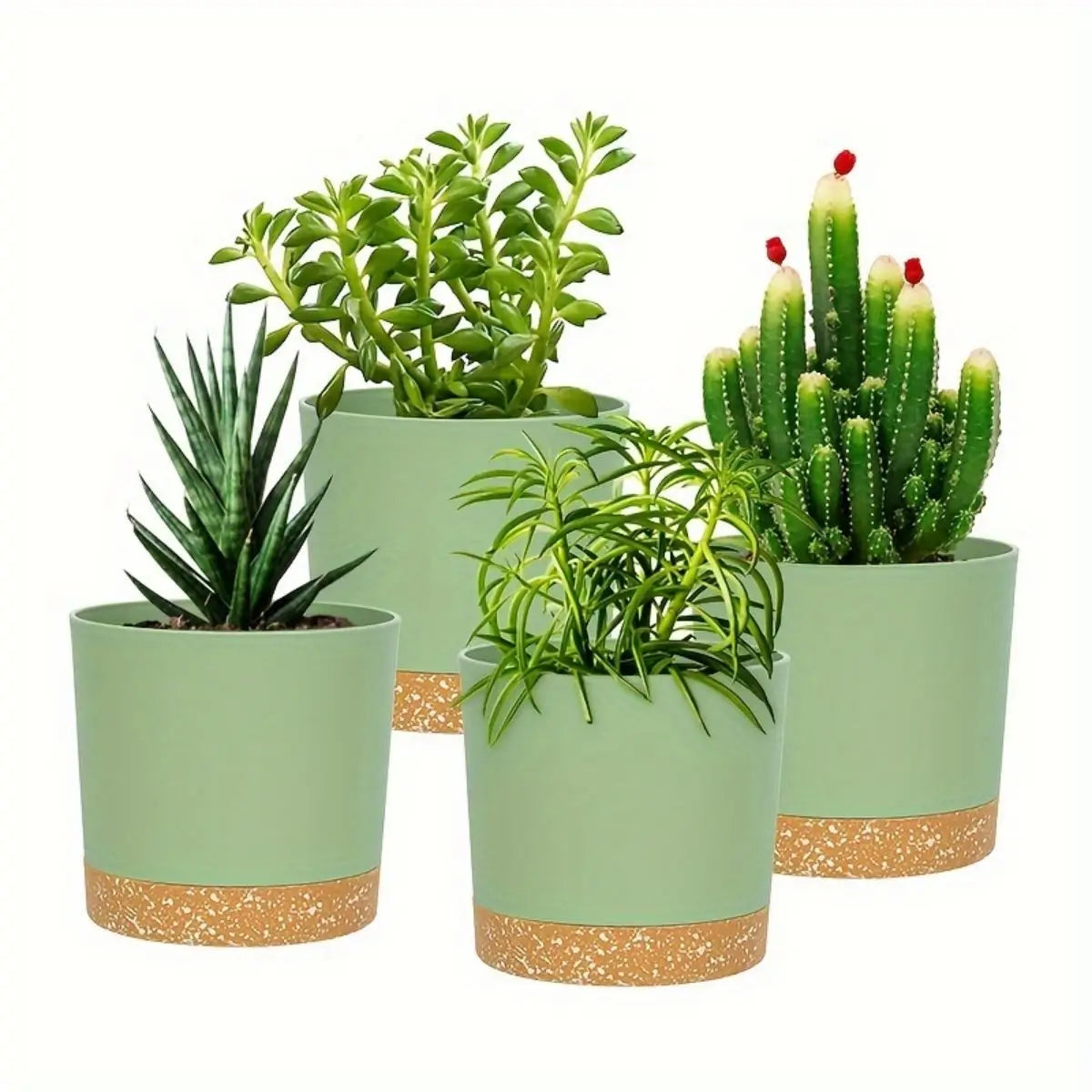 4pcs Flowerpot Removable Bottom