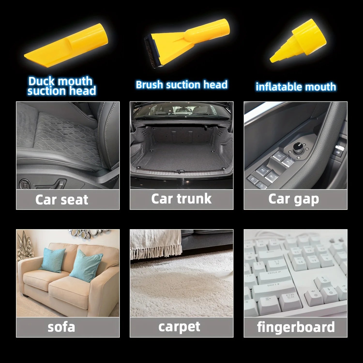 Multifunctional portable car vacuum cleaner