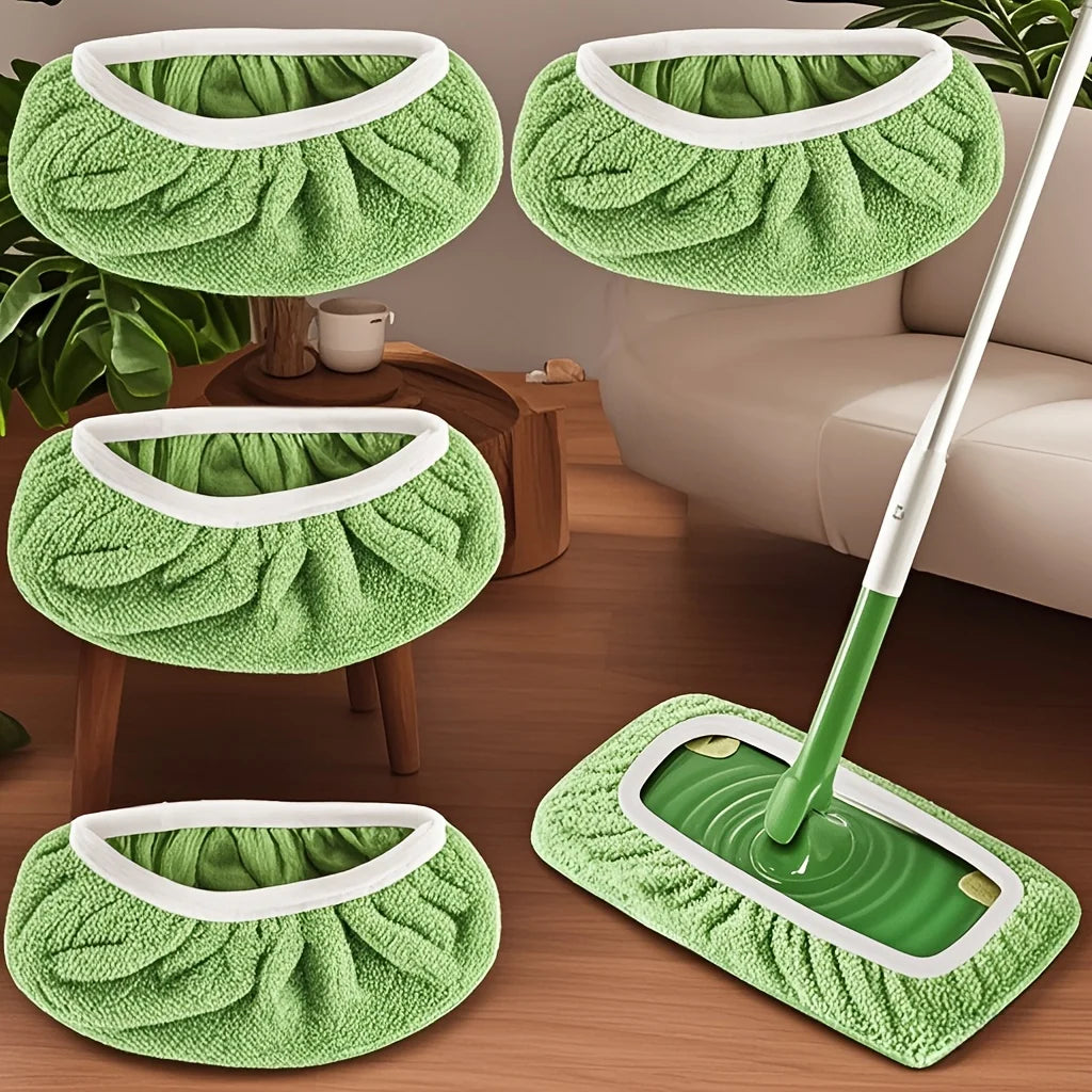4 Pcs Reusable Ultra-fine Fiber Mop Pads