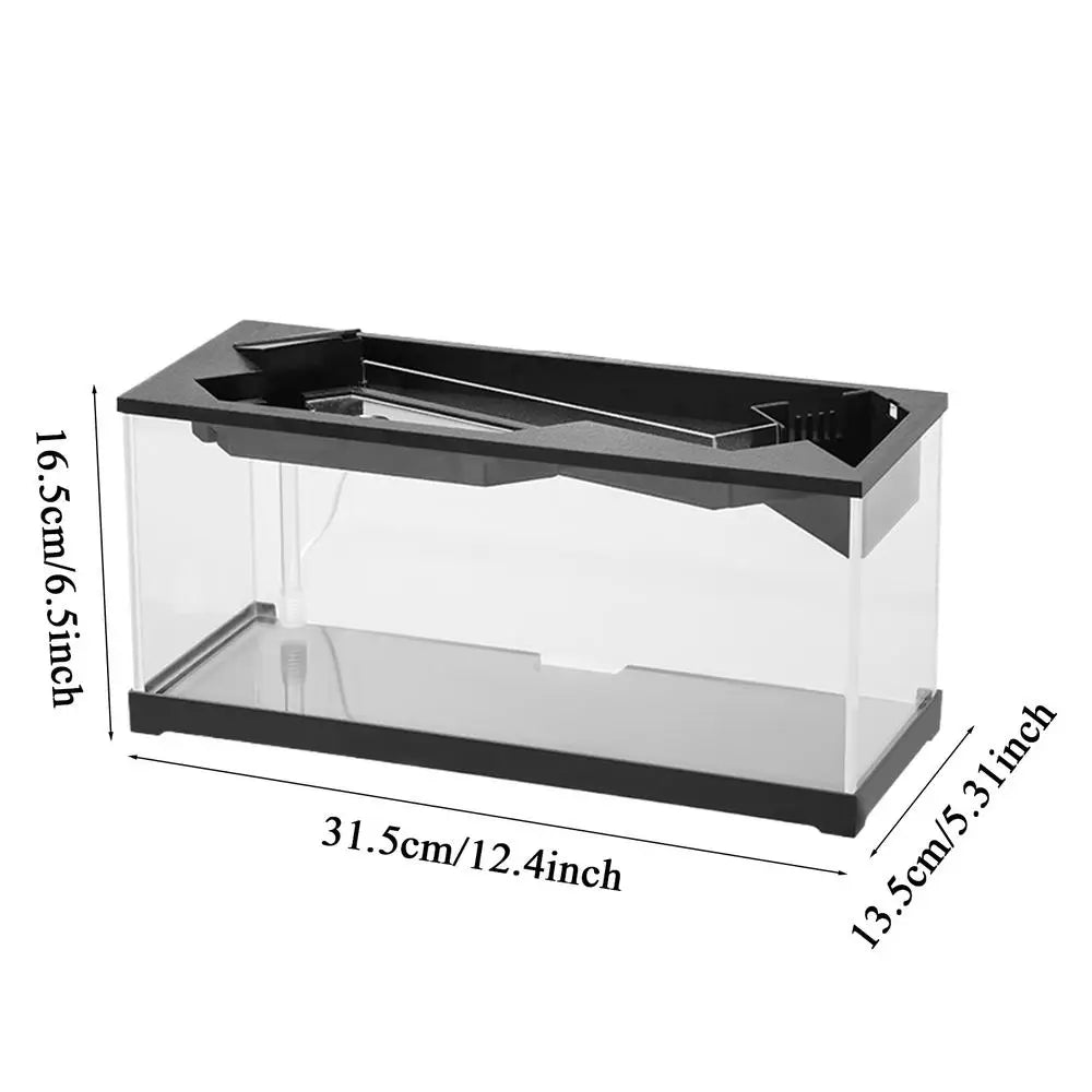 Small Fish Tank Starter Kits with Air Pump for Tabletop