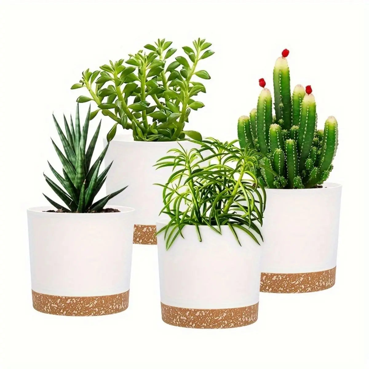 4pcs Flowerpot Removable Bottom