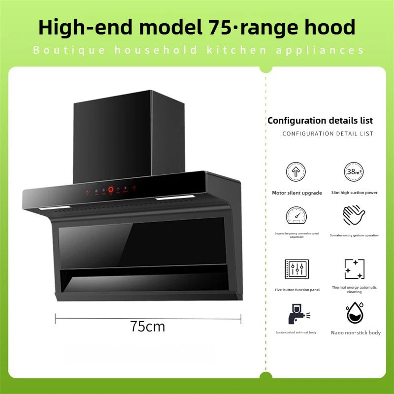 Household Range Hood for Kitchen Large Suction Range Hood