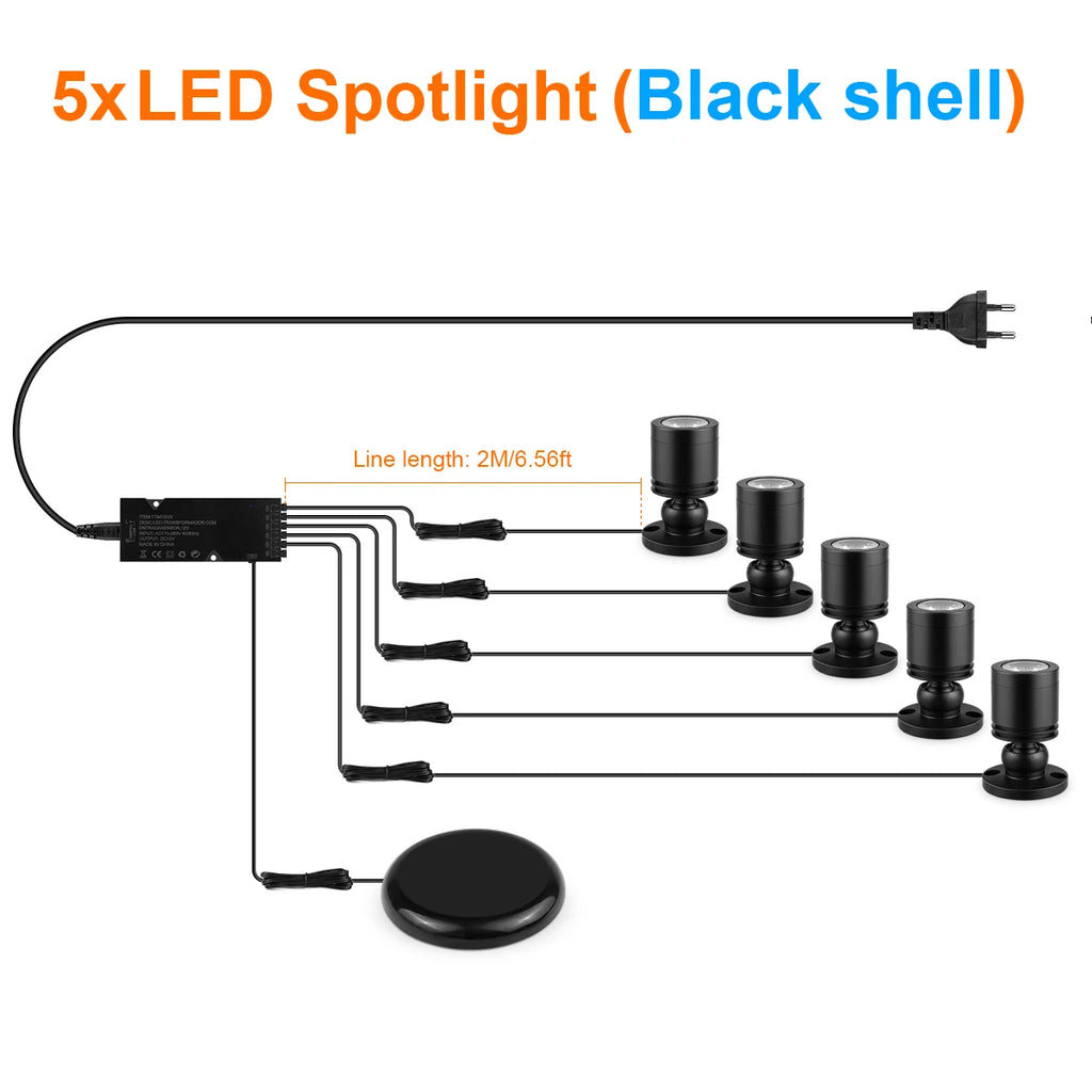 Wine Jewelry Display Cabinet LED Lighting Kit