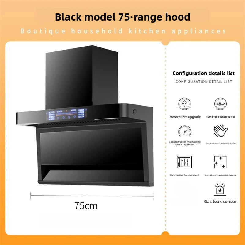 Household Range Hood for Kitchen Large Suction Range Hood