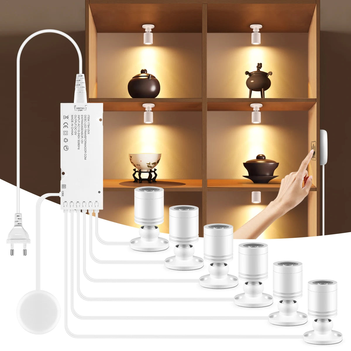 Wine Jewelry Display Cabinet LED Lighting Kit