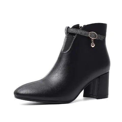 Leather Waterproof Women's Ankle Boots