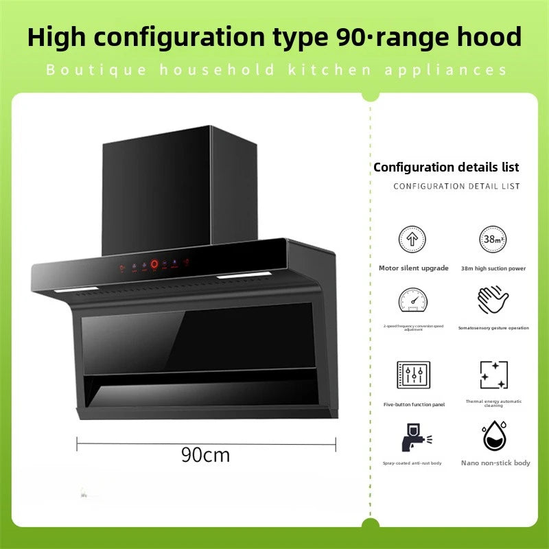 Household Range Hood for Kitchen Large Suction Range Hood