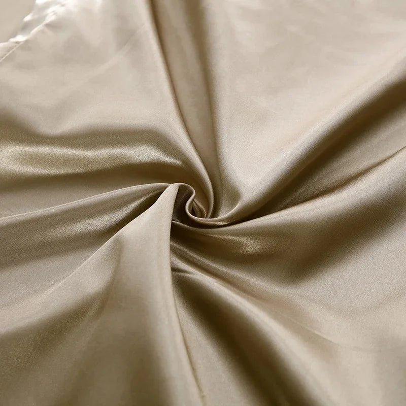Silk Bedding Set with Duvet Cover 