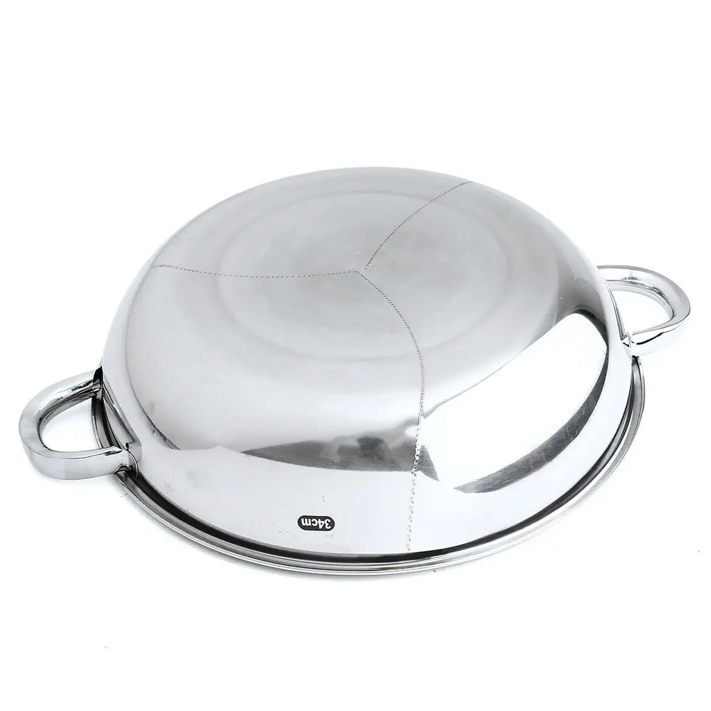 34cm Stainless Steel Hot Pot Three Divided Cookware