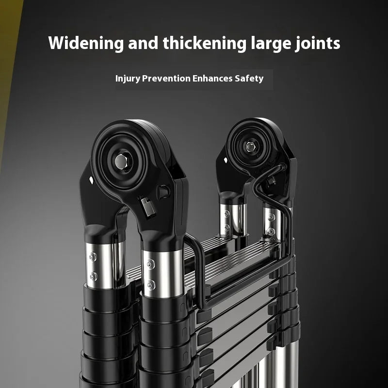 Multi-role Stainless Steel Telescopic Ladder