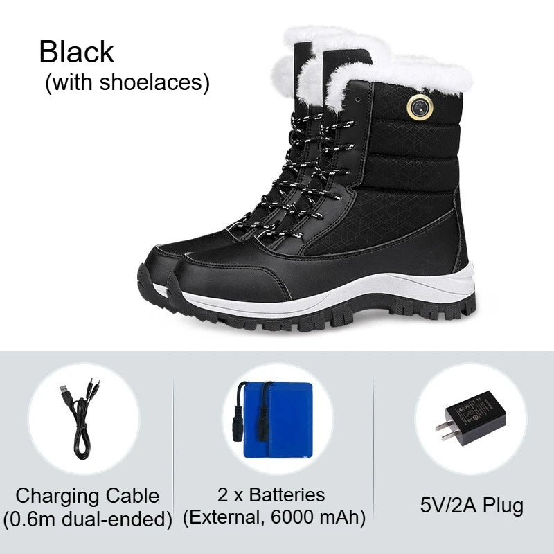 Winter Heated Women's Rechargeable Electric Warm Boots