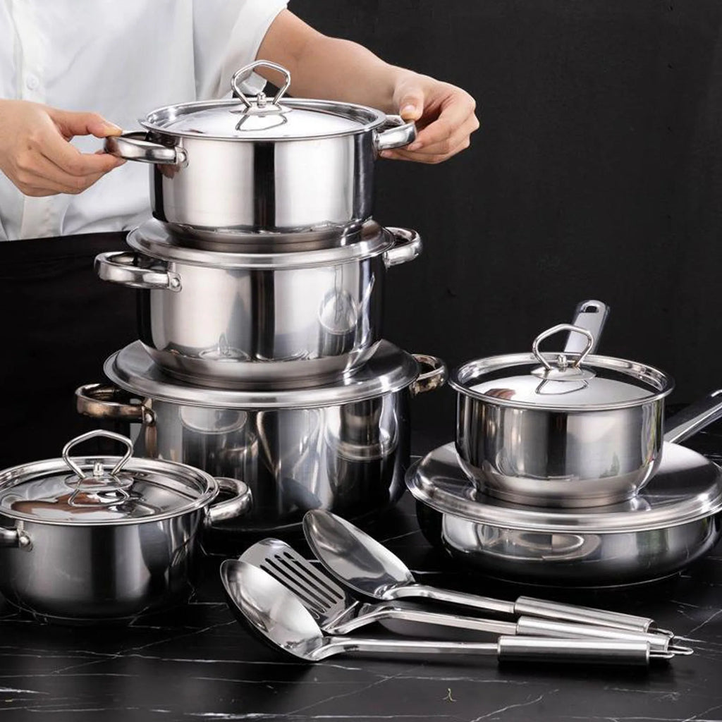 Stainless Steel Cookware Set Kitchen