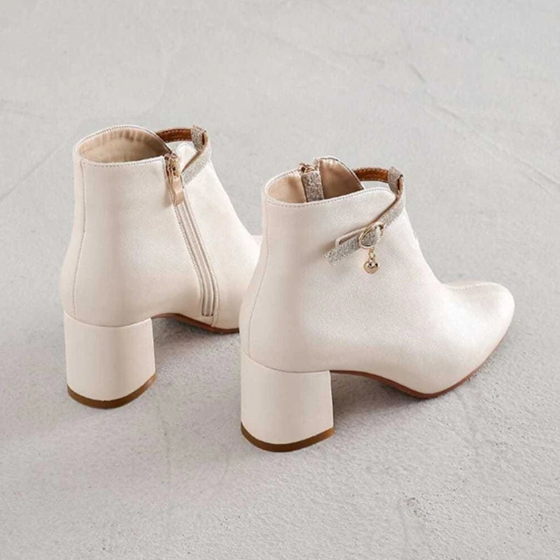 Leather Waterproof Women's Ankle Boots