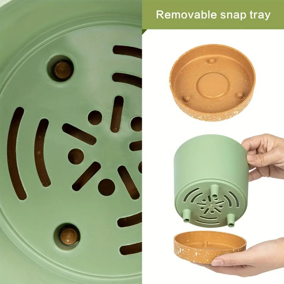 4pcs Flowerpot Removable Bottom