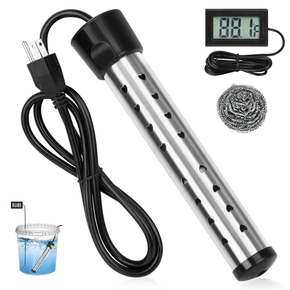 Immersion Water Heater, 1500W Portable Bucket Heater