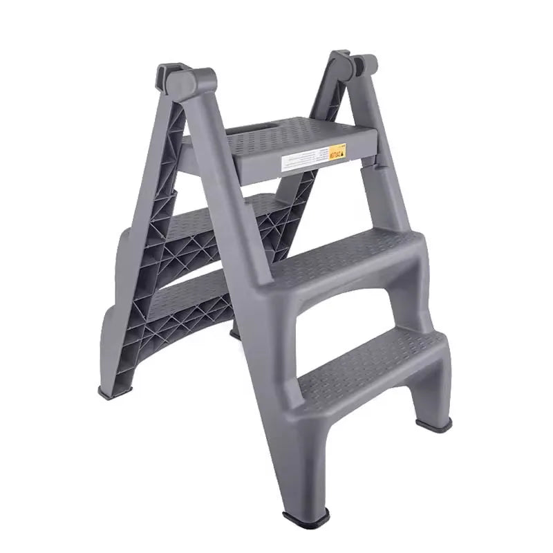 Large Load Capacity 3-Tier Plastic Folding Ladder