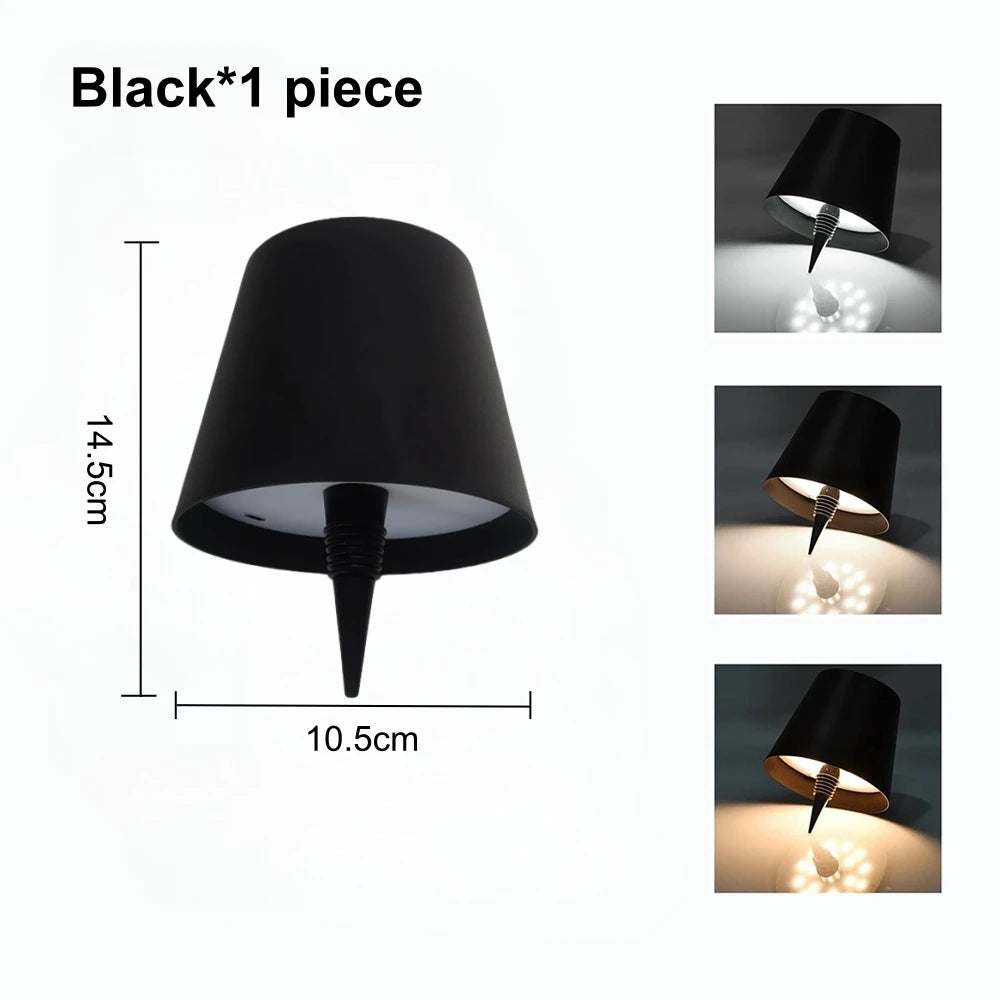 Wireless LED Wine Bottle Light Rechargeable Vases