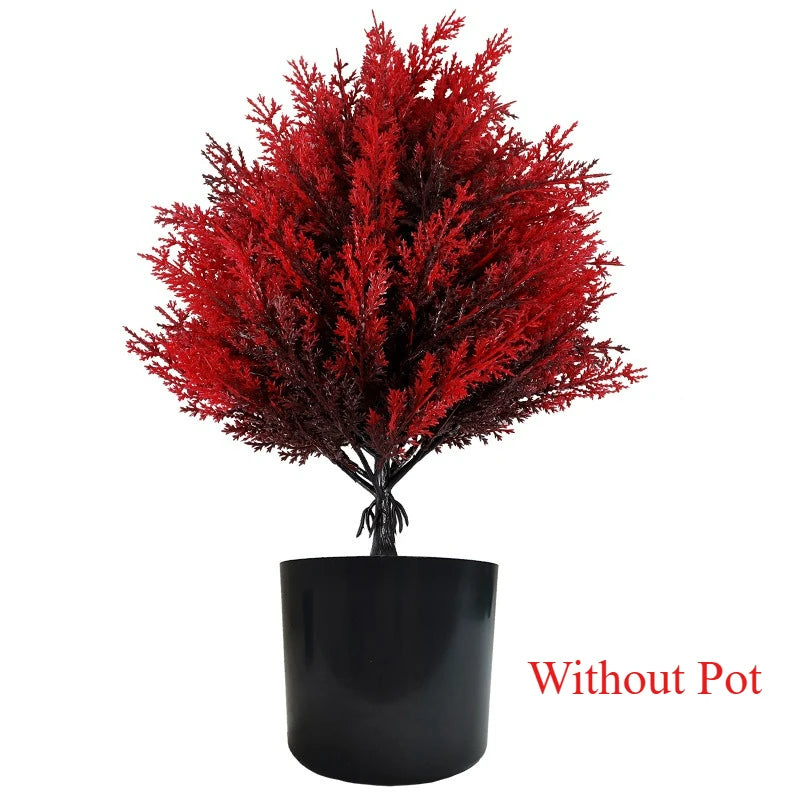 Red Lavender Artificial Ground Stake Flowers with Pegs for Autumn