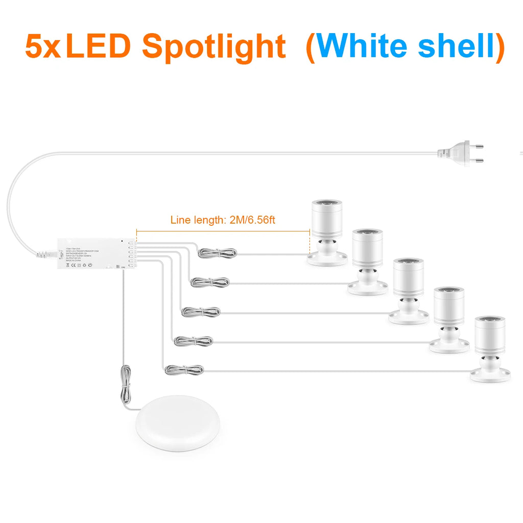 Wine Jewelry Display Cabinet LED Lighting Kit