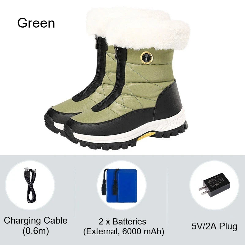 Winter Heated Women's Rechargeable Electric Warm Boots