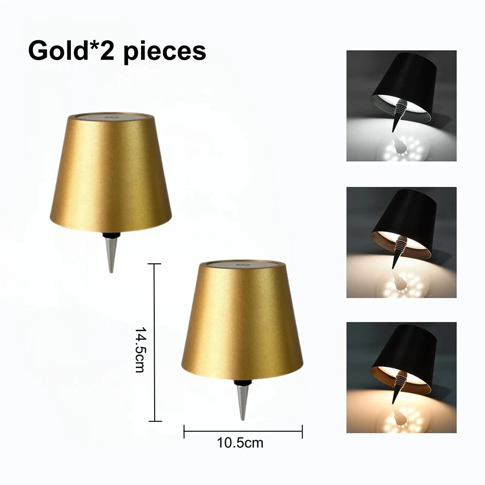 Wireless LED Wine Bottle Light Rechargeable Vases