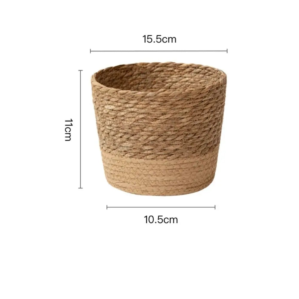 Straw Weaving Flower Plant Pot